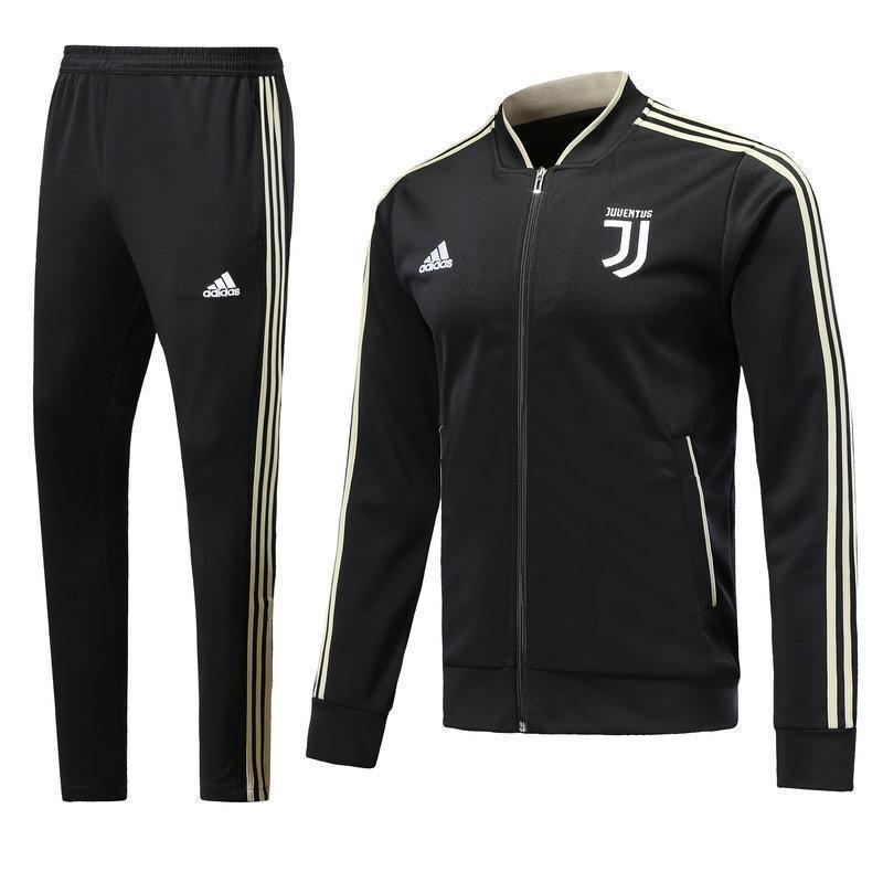 Juventus Black Tracksuit Training Jackets and Pants 2018-2019