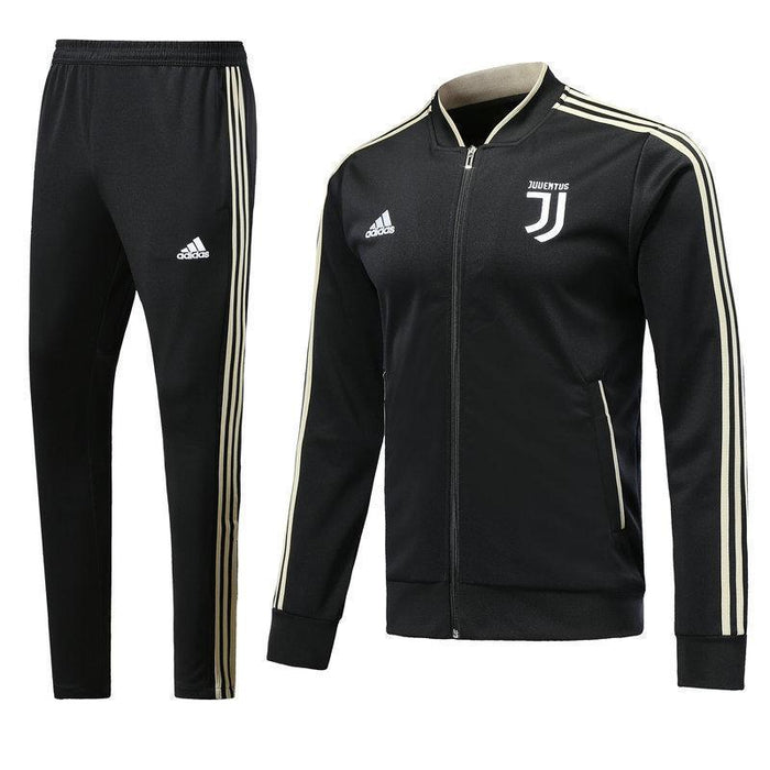 Juventus Black Tracksuit Training Jackets and Pants 2018-2019