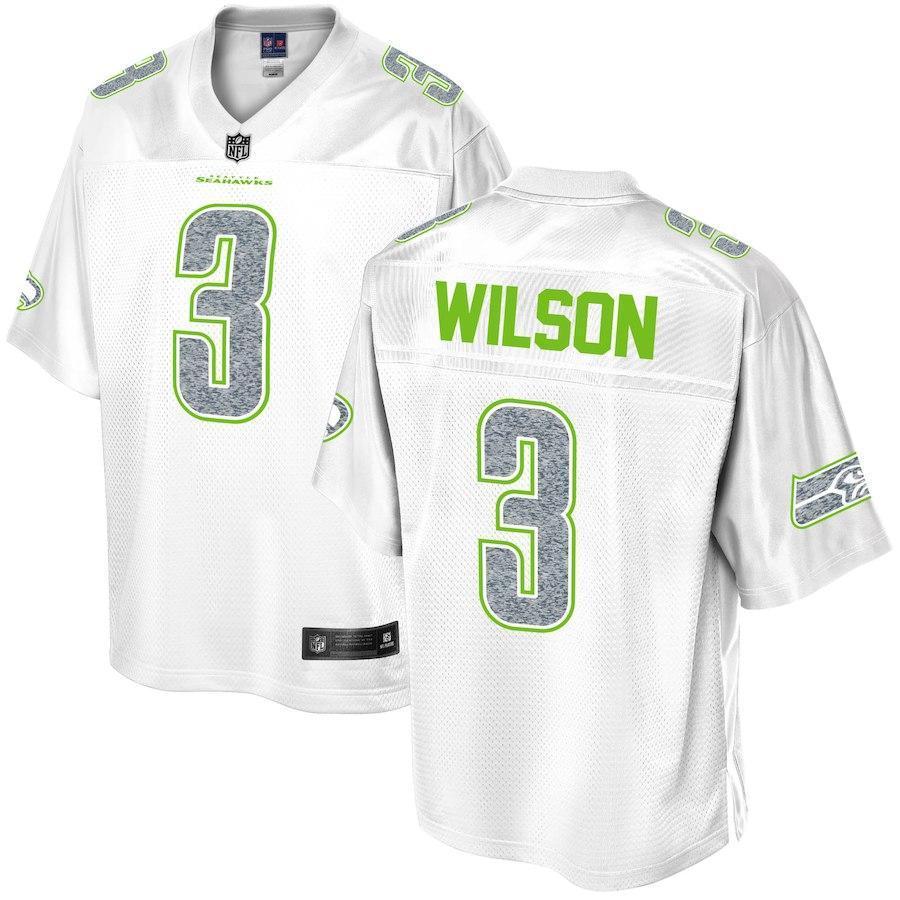 Russell Wilson Seattle Seahawks Pro Line White Out Fashion Jersey - White 2018/2019
