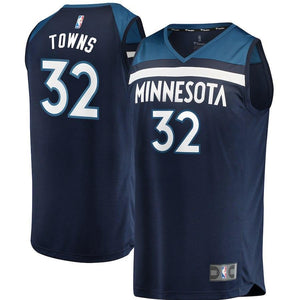Karl-Anthony Towns Minnesota Timberwolves Branded Youth Fast Break Jersey Blue - Icon Edition 2018/2019