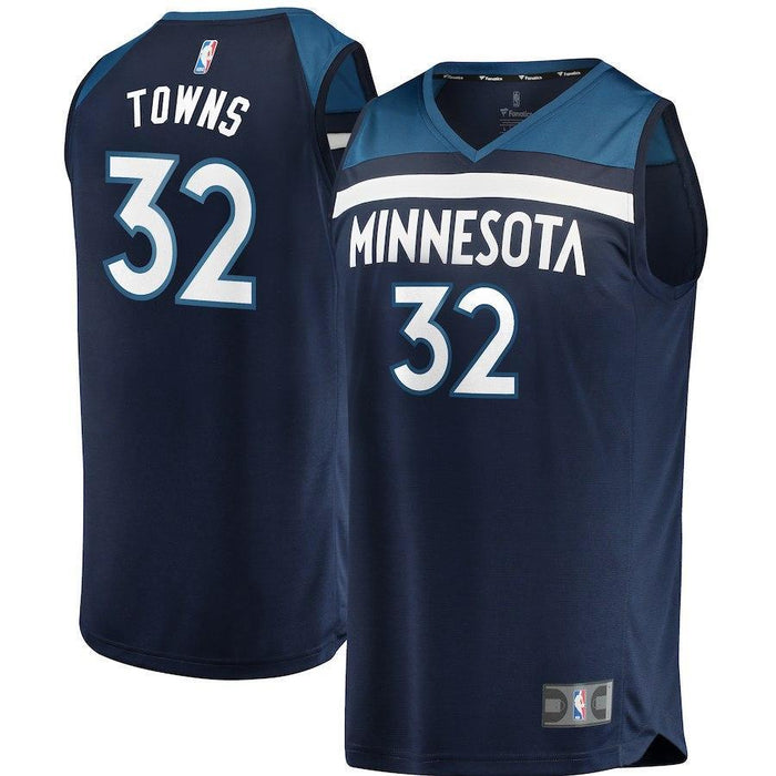 Karl-Anthony Towns Minnesota Timberwolves Branded Youth Fast Break Jersey Blue - Icon Edition 2018/2019