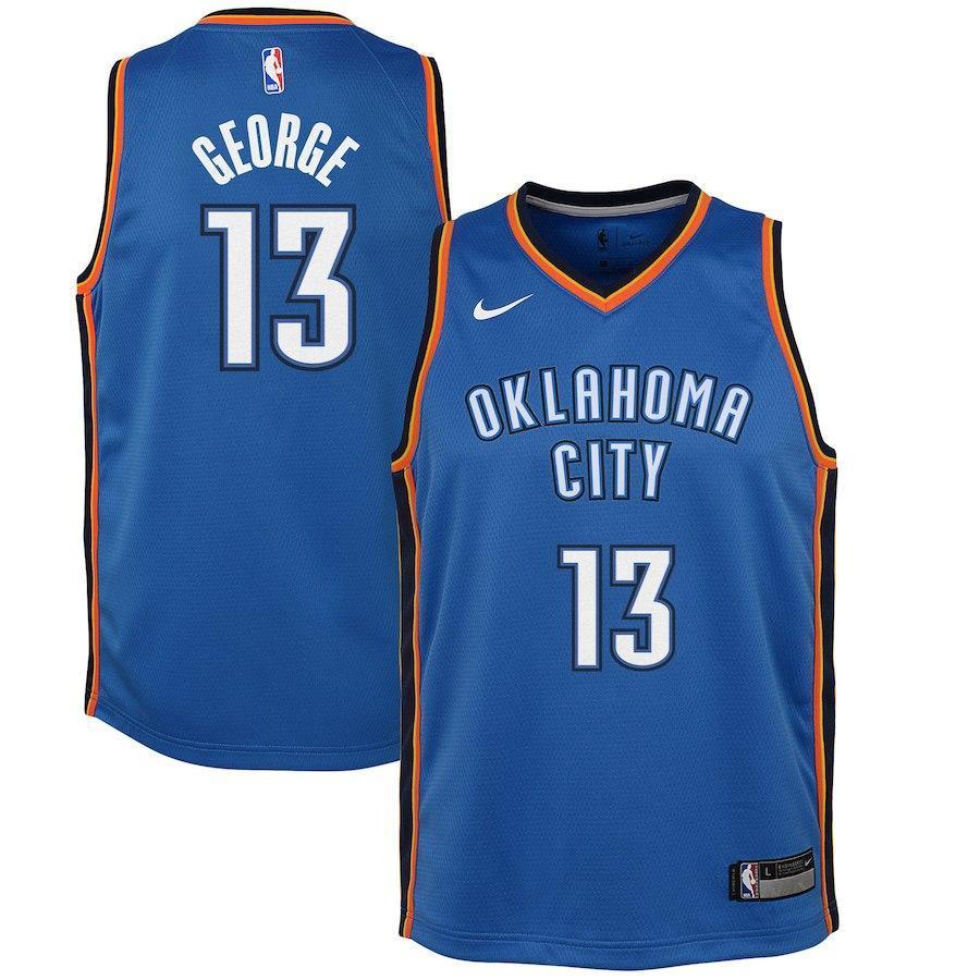 Paul George Oklahoma City Thunder Youth Jersey Blue - Icon Edition 2018/2019