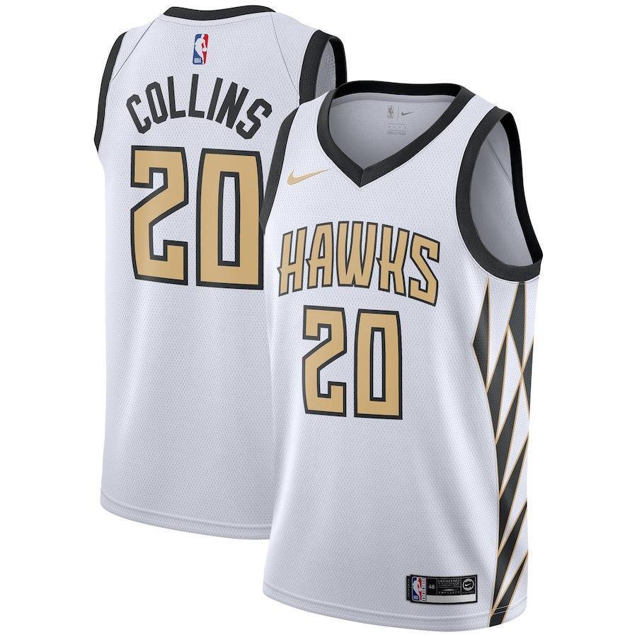 John Collins Atlanta Hawks Youth Jersey – City Edition – White 2018-2019