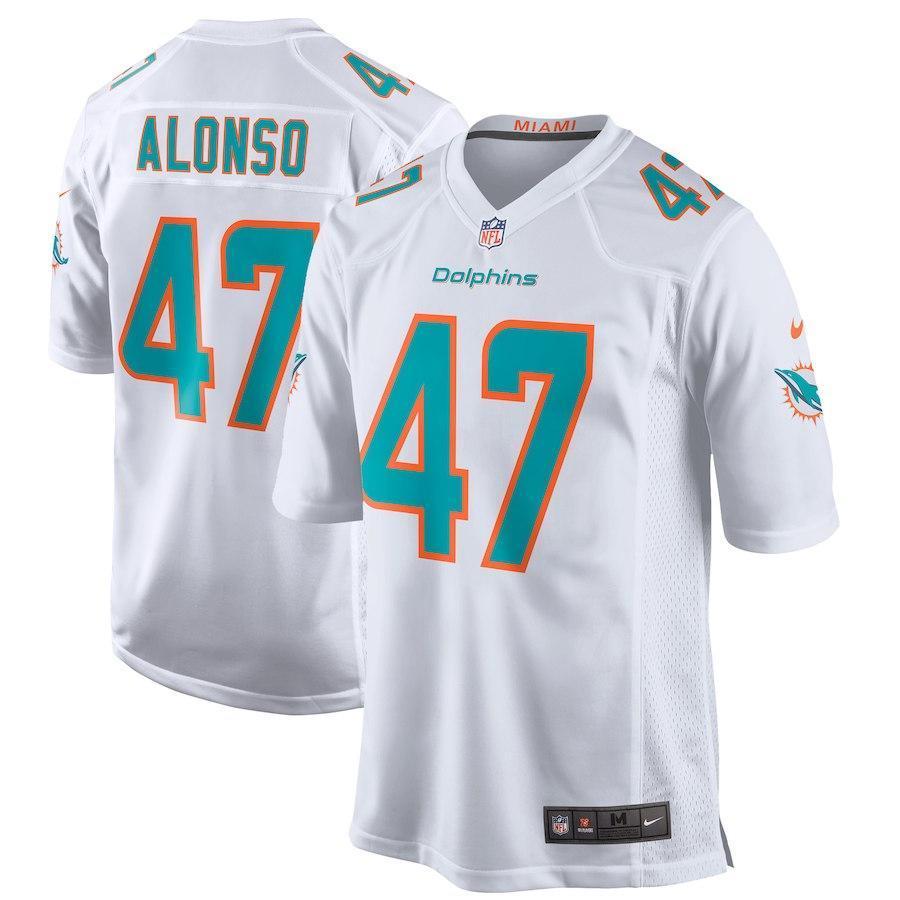 Kiko Alonso Miami Dolphins New Game Jersey – White 2018/2019