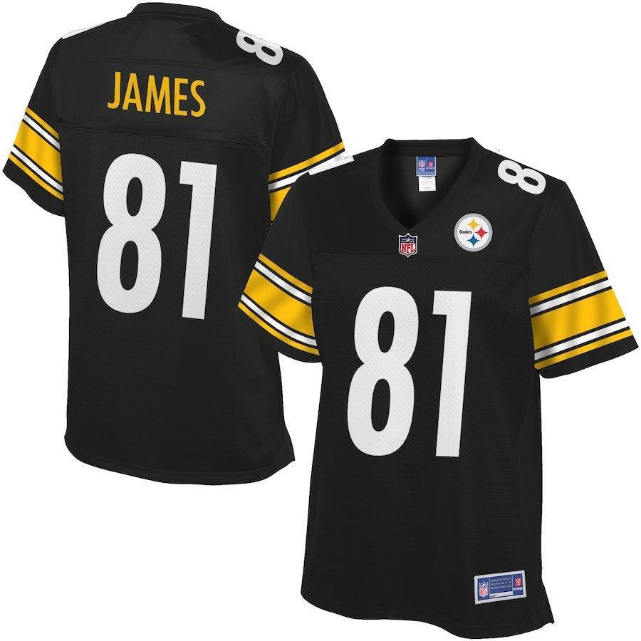 Women's Pittsburgh Steelers Jesse James Pro Line Team Color Jersey 2018/2019