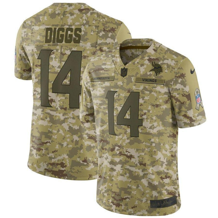 Minnesota Vikings Stefon Diggs Camo Jersey 2018 - 2019
