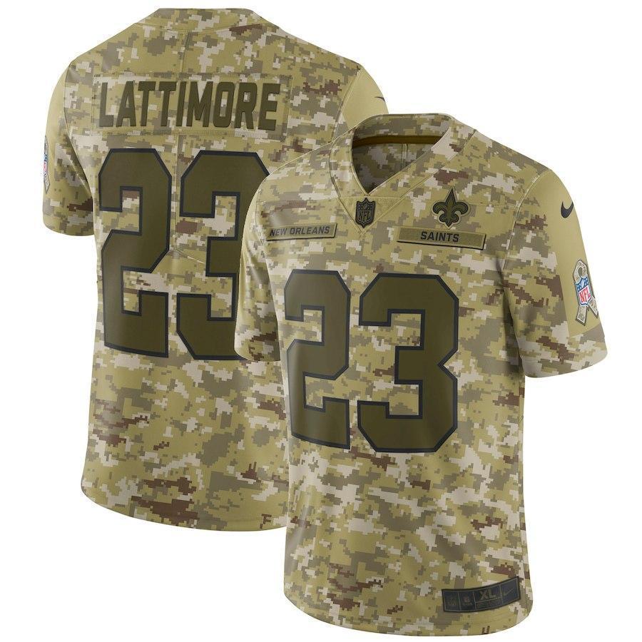 New Orleans Saints Marshon Lattimore Camo Jersey 2018 - 2019
