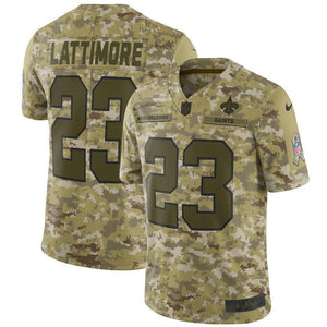 New Orleans Saints Marshon Lattimore Camo Jersey 2018 - 2019