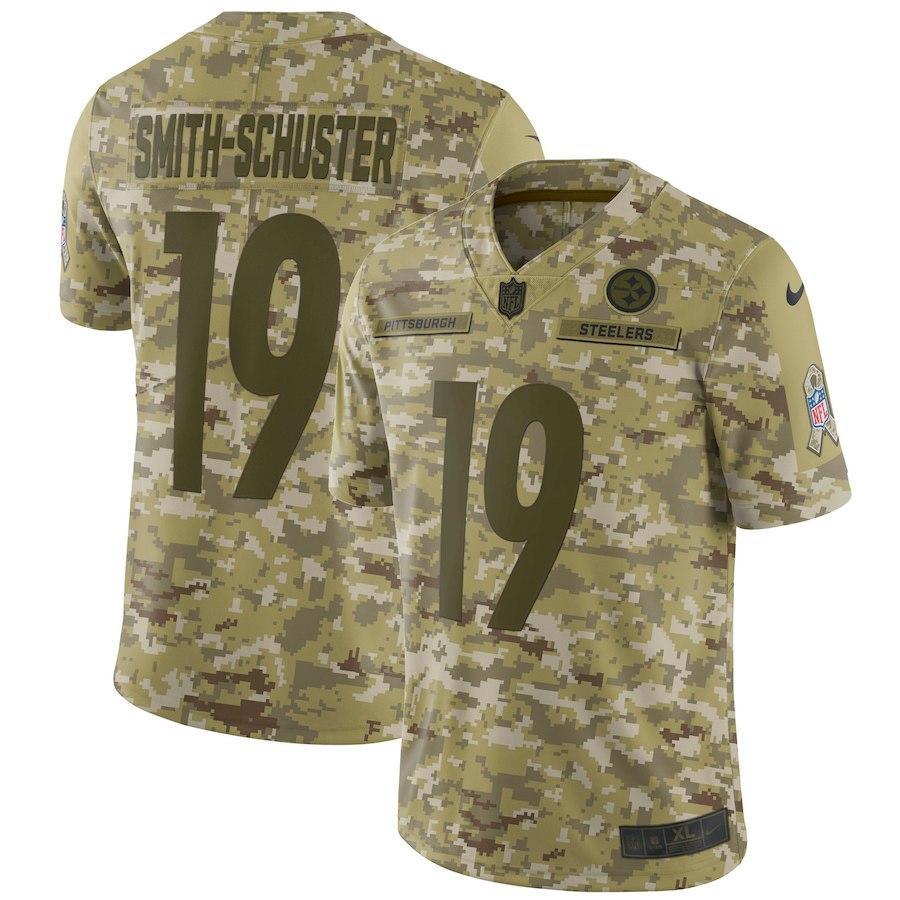 JuJu Smith-Schuster Pittsburgh Steelers Salute to Service Limited Jersey – Camo 2018/2019