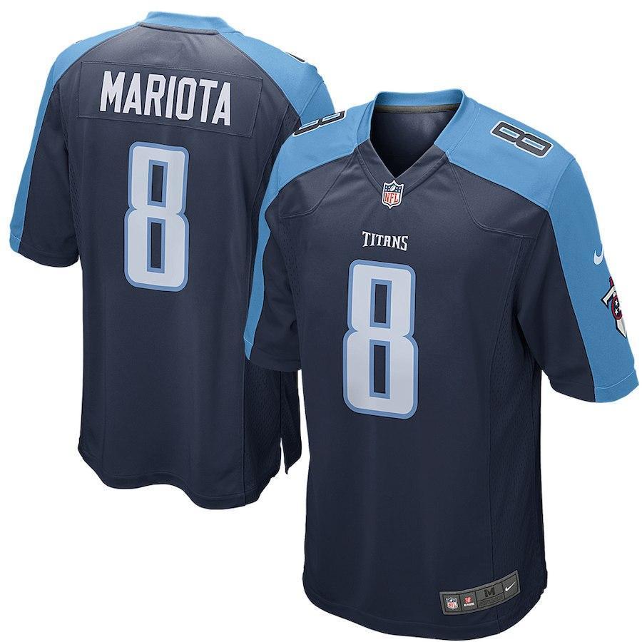 Marcus Mariota Tennessee Titans Youth Game Jersey - Navy 2018/2019