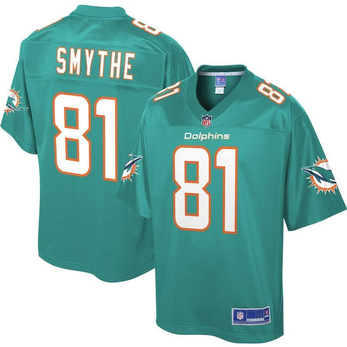 Durham Smythe Miami Dolphins Pro Line Player Jersey – Aqua 2018/2019