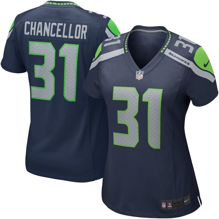 Kam Chancellor Seattle Seahawks Women's Game Jersey - College Navy 2018/2019