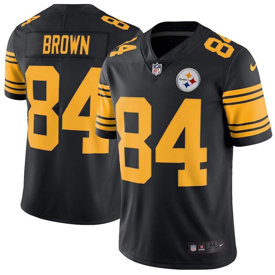 Antonio Brown Pittsburgh Steelers Vapor Untouchable Color Rush Limited Player Jersey - Black 2018/2019