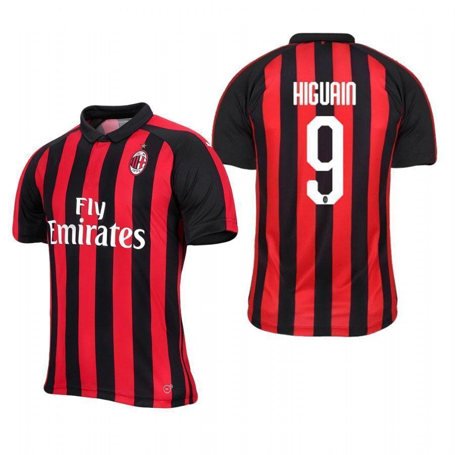 Gonzalo Higuain AC Milan Home Jersey 2018/19
