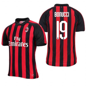 Leonardo Bonucci AC Milan Home Jersey 2018/19