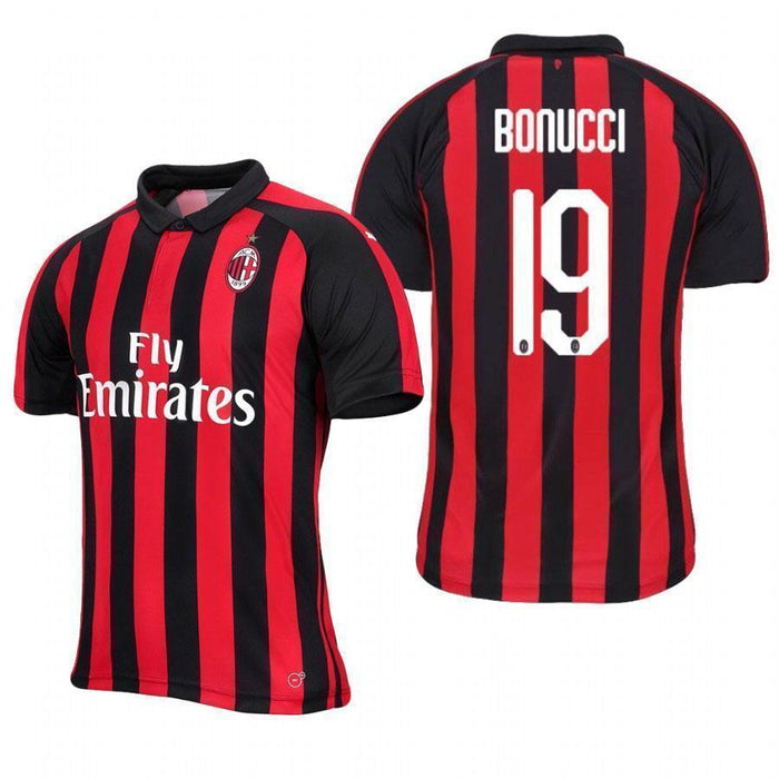 Leonardo Bonucci AC Milan Home Jersey 2018/19