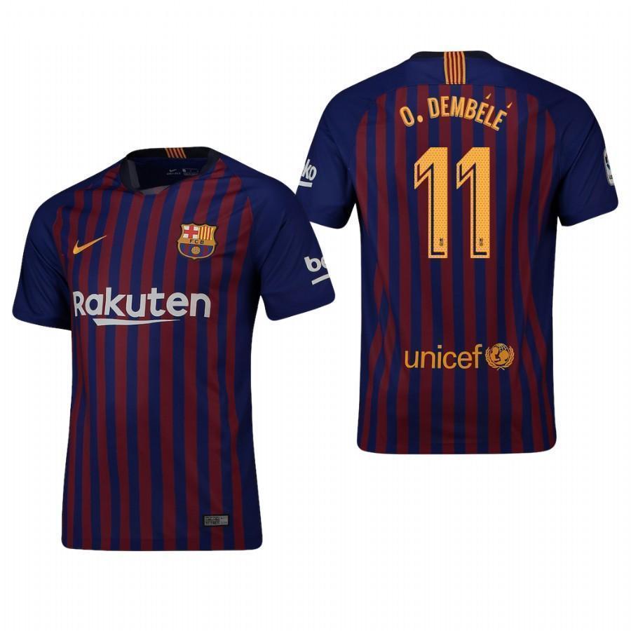 Ousmane Dembele Barcelona 2018/19 Home Jersey
