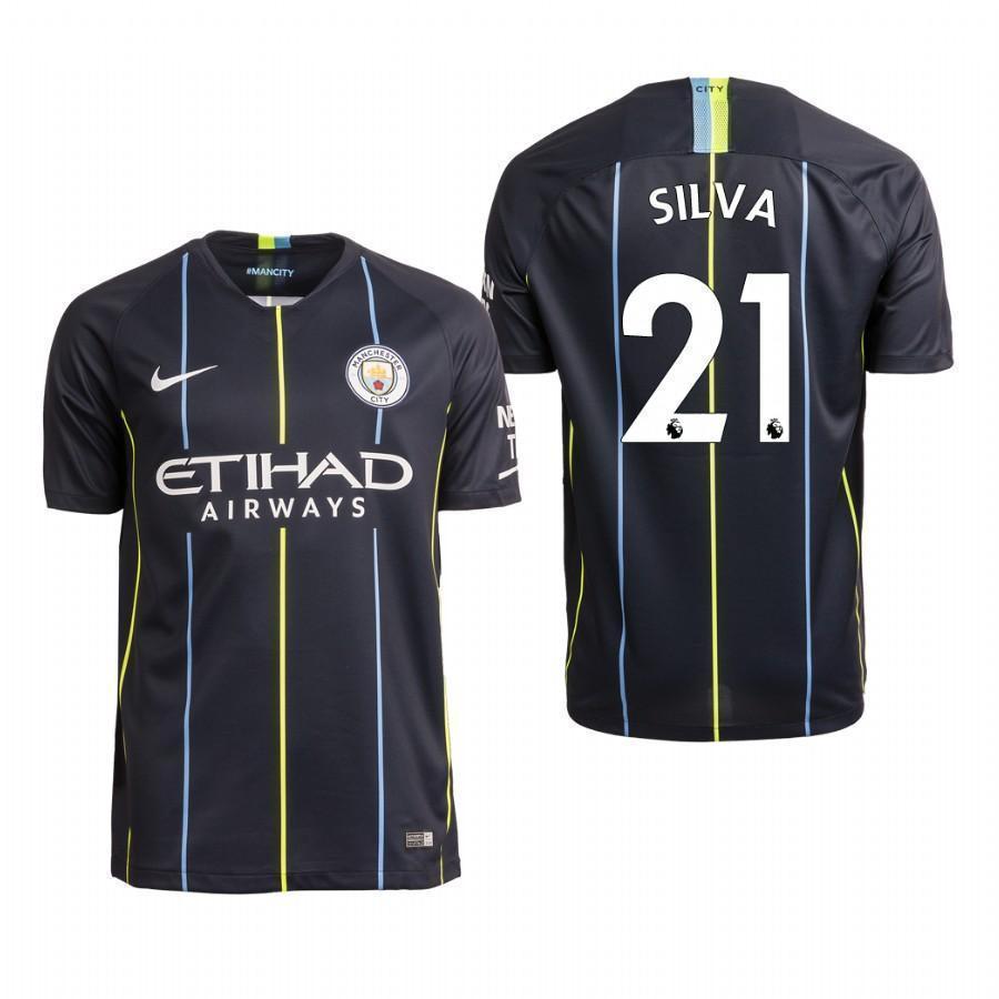 David Silva Manchester City Away Jersey 2018/19