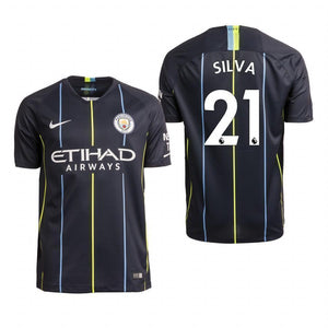 David Silva Manchester City Away Jersey 2018/19