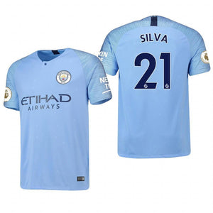 David Silva Manchester City Home Jersey 2018/19