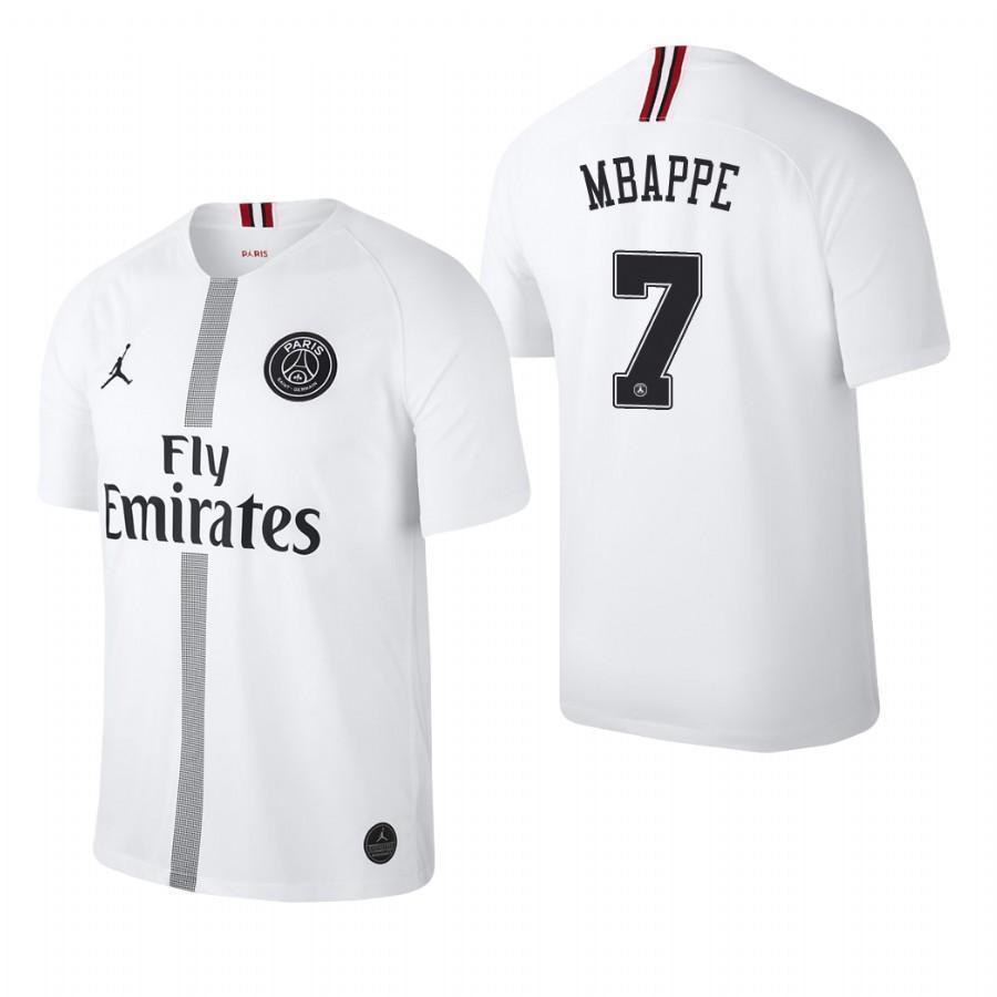 Kylian Mbappe Paris Saint-Germain X Jordan Champions League 2018/19 White