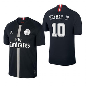 Neymar Santos Paris Saint-Germain X Jordan Champions League Jersey 2018/19 Black