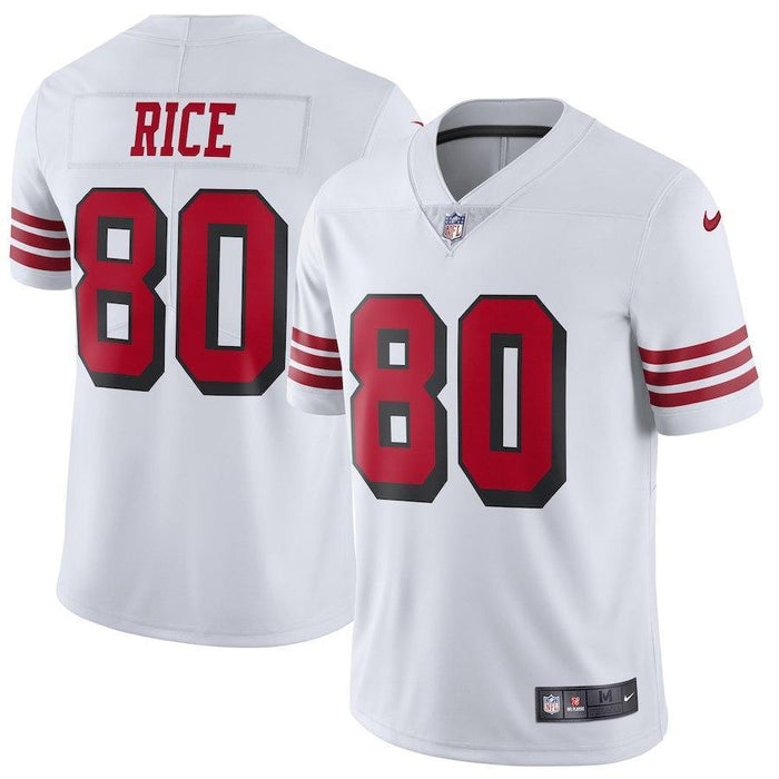 Jerry Rice San Francisco 49ers Color Rush Vapor Untouchable Limited Retired Player Jersey – White 2018/2019