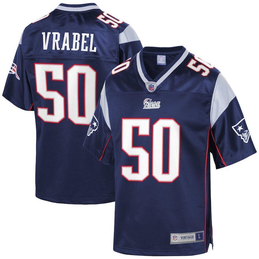 Mike Vrabel New England Patriots Pro Line Retired Player Jersey – Navy 2018/2019
