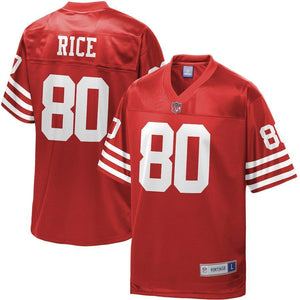 Jerry Rice San Francisco 49ers Pro Line Retired Player Jersey – Red 2018/2019
