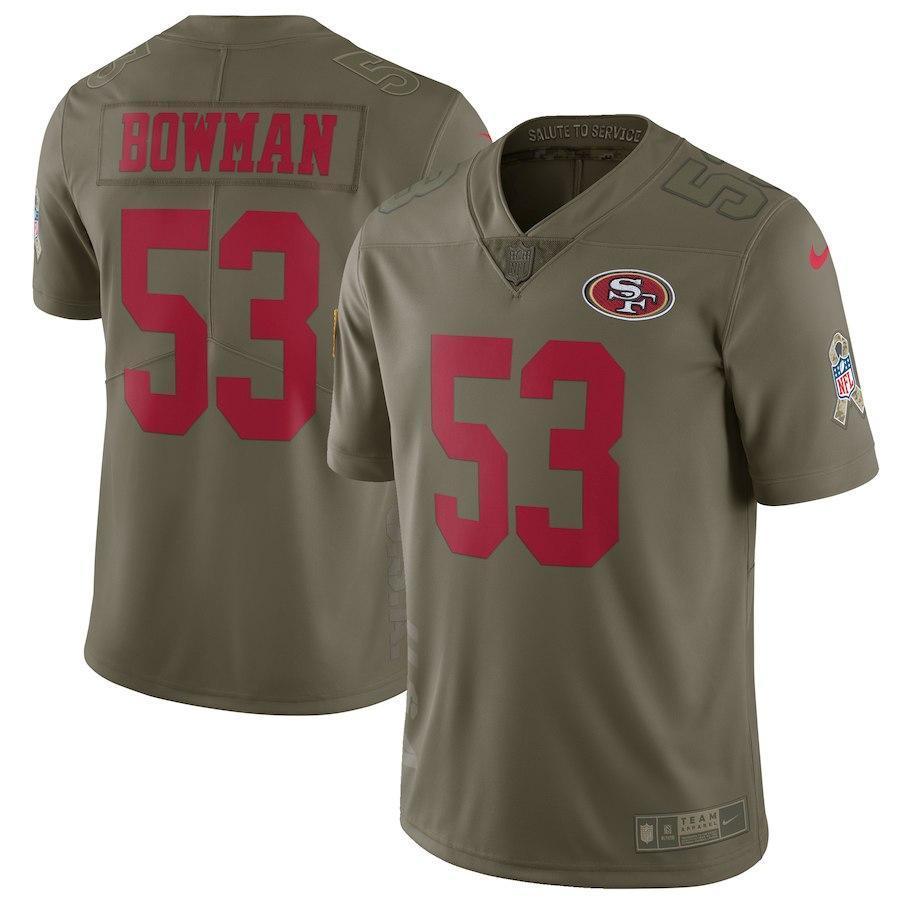 NaVorro Bowman San Francisco 49ers Salute To Service Limited Jersey - Olive 2018/2019