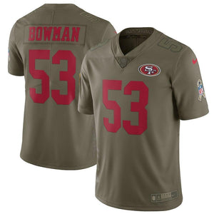 NaVorro Bowman San Francisco 49ers Salute To Service Limited Jersey - Olive 2018/2019