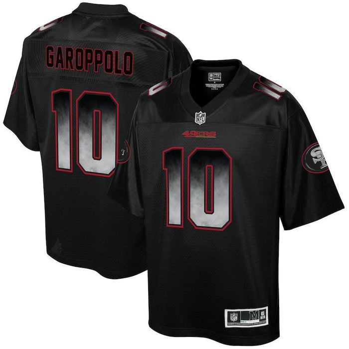 Jimmy Garoppolo San Francisco 49ers Pro Line Smoke Fashion Jersey – Black 2018/2019