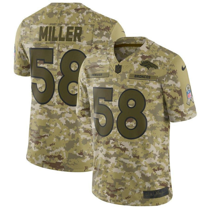 Denver Broncos Von Miller Camo Jersey 2018 - 2019