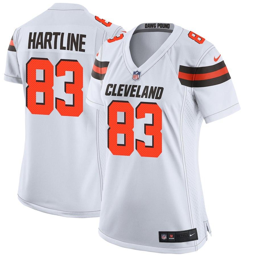 Women's Cleveland Browns Brian Hartline Nike White Game Jersey
