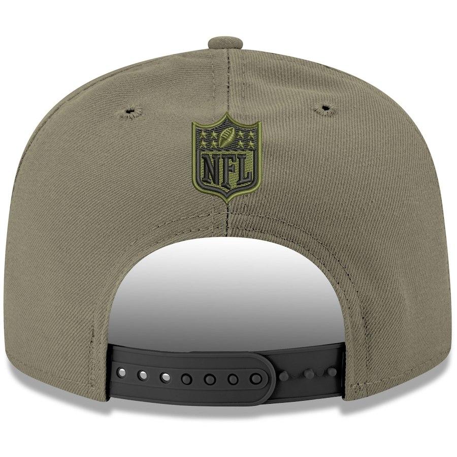 New Era Baltimore Ravens Olive Crafted in the USA 9FIFTY Adjustable Hat