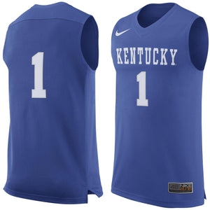 Men's Nike #1 Royal Kentucky Wildcats Replica Jersey