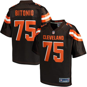 Men's Cleveland Browns Joel Bitonio NFL Pro Line Brown Player Jersey