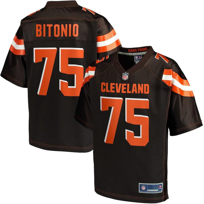 Men's Cleveland Browns Joel Bitonio NFL Pro Line Brown Player Jersey