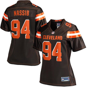 Women's Cleveland Browns Carl Nassib NFL Pro Line Brown Player Jersey