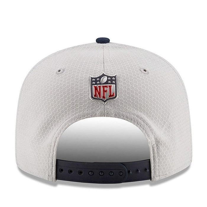 New Era New England Patriots Silver Super Bowl LII Side Patch Sideline 9FIFTY Snapback Adjustable Hat