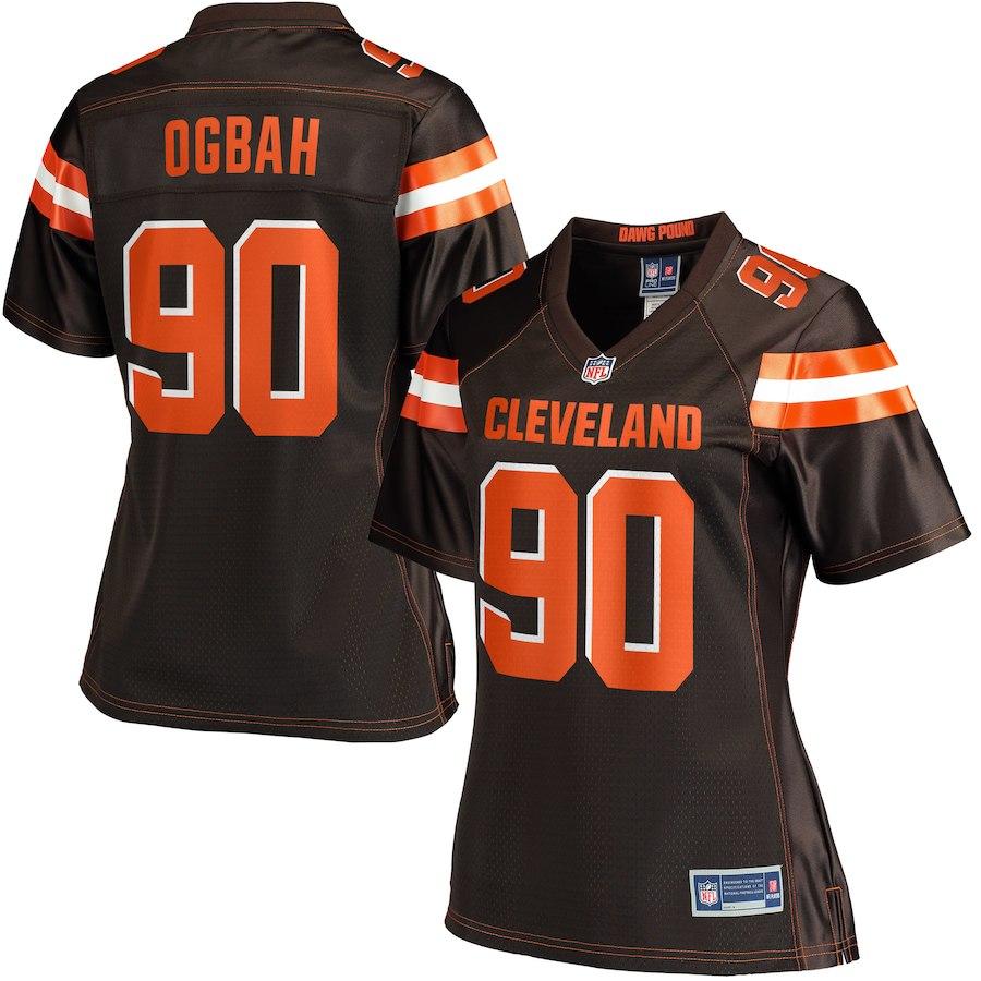 Women's Cleveland Browns Carl Nassib NFL Pro Line Brown Player Jersey