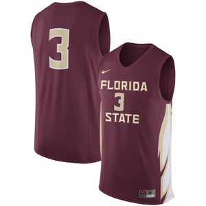 Men's Nike Garnet Florida State Seminoles College Replica Basketball Jersey