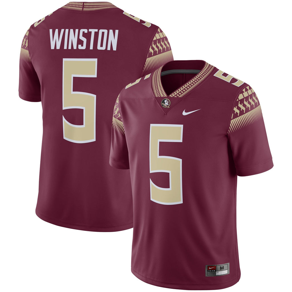 Men's Nike Jameis Winston Garnet Florida State Seminoles Alumni Player Jersey