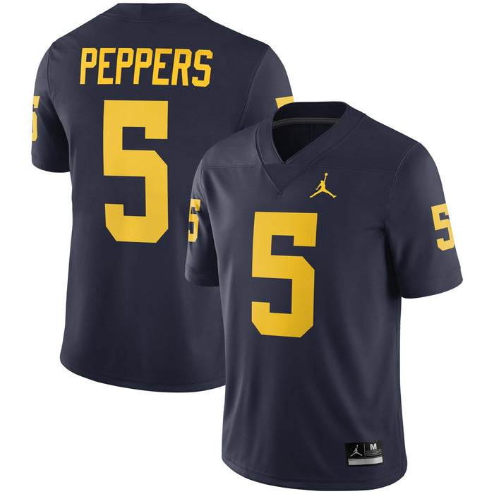 Men's Nike Jabrill Peppers Navy Michigan Wolverines Alumni Player Jersey