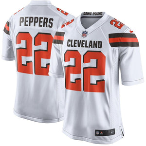Men's Cleveland Browns Jabrill Peppers Nike White Game Jersey