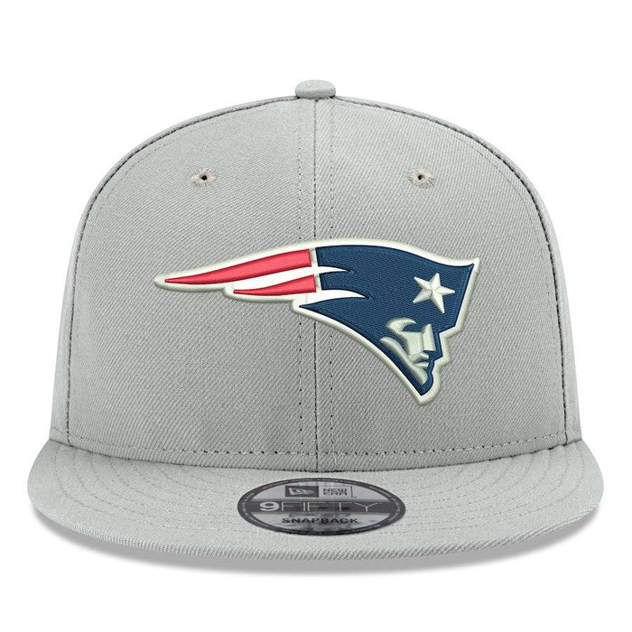 New Era New England Patriots Gray Crafted in the USA 9FIFTY Adjustable Hat
