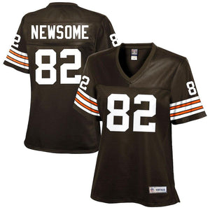Women's Cleveland Browns Historic Logo Ozzie Newsome Brown Retired Player Jersey