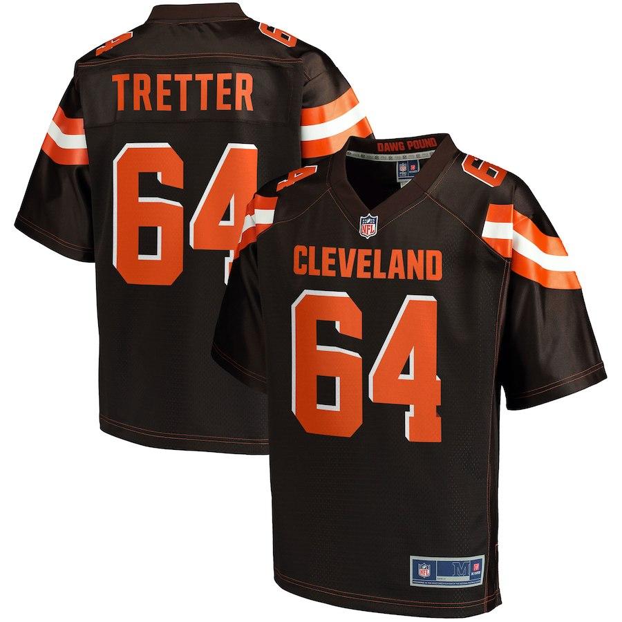 Men's Cleveland Browns J.C. Tretter NFL Pro Line Brown Big & Tall Player Jersey