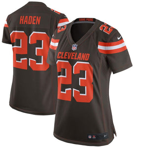 Women's Cleveland Browns Joe Haden Nike Brown Game Jersey