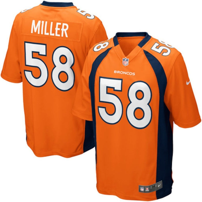 Denver Broncos Von Miller Orange Jersey 2018 - 2019
